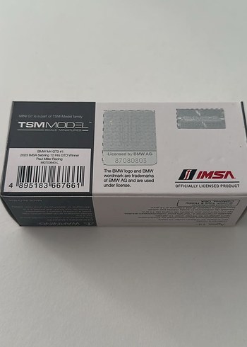 Mini GT BMW M4 GT3 #1 (2023 IMSA Sebring) Oyuncak Araba