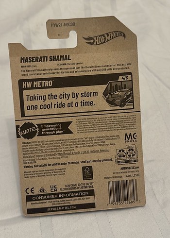 Kırmızı Maserati Shamal Oyuncak Araba