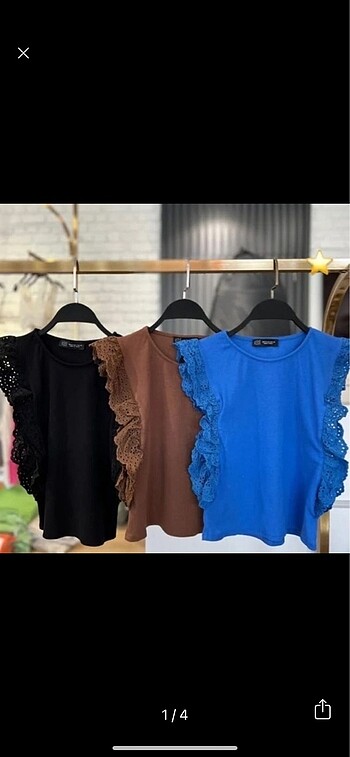 Fitilli Dantel Detaylı Bluz