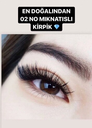 Mıknatıslı ipek kirpik 