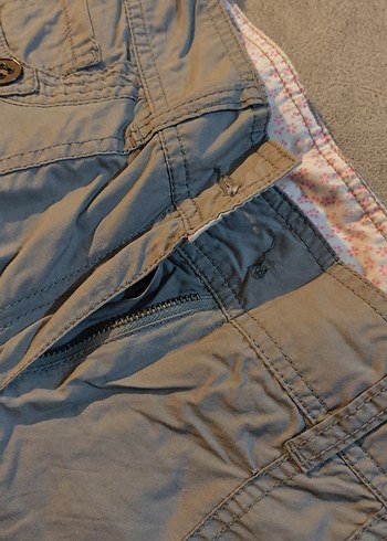 Gri yazlık kargo kapri pantolon - Görsel 5