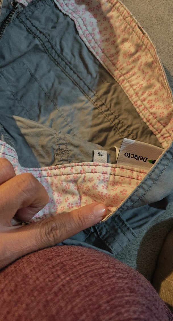 Gri yazlık kargo kapri pantolon - Görsel 4