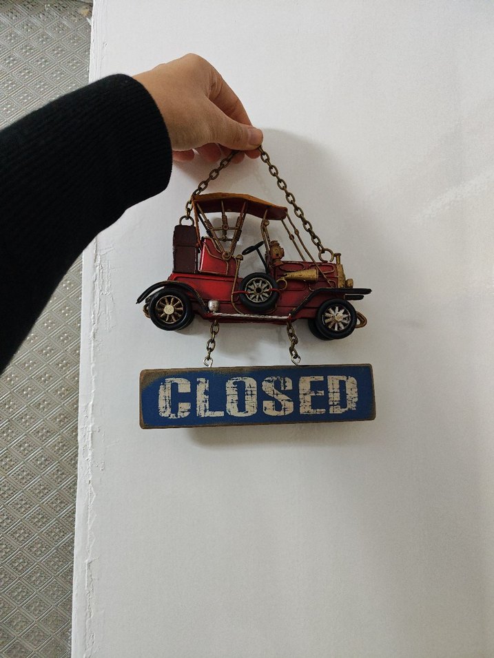 Metal Araba Kapı Süsü Açık-Kapalı - Görsel 2