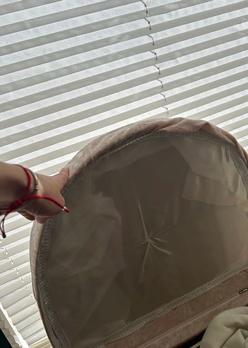 İşlemeli Bej Gri Modern sandık - Görsel 2