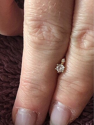 Beden 925 ayar Rose Gold Piercing