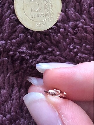 Beden altın Renk 925 ayar Rose Gold Piercing