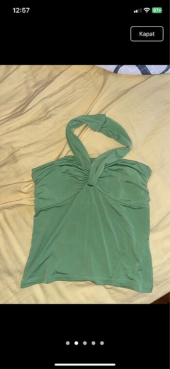 Vintage boyundan üst - Görsel 2