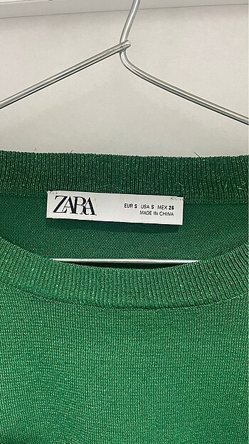 Zara Zara 3/4 Kollu Triko Bluz