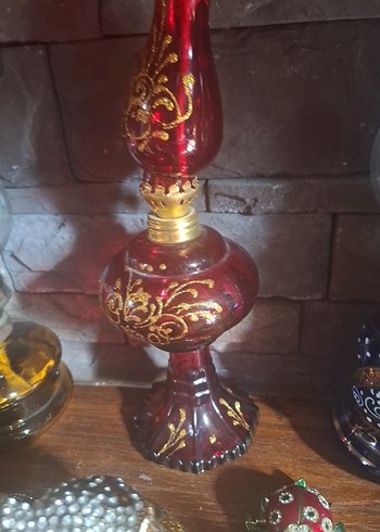 Bordo Vintage Dekoratif Masa Lambası