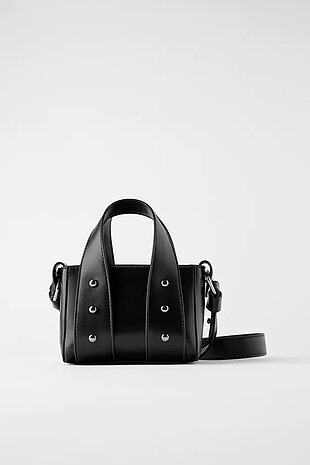 Zara zımbalı çanta