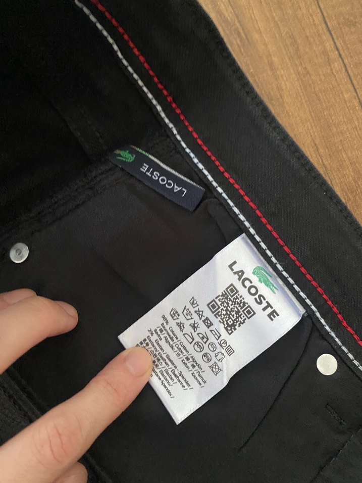 Lacoste Siyah Denim Jean — görsel 9/10