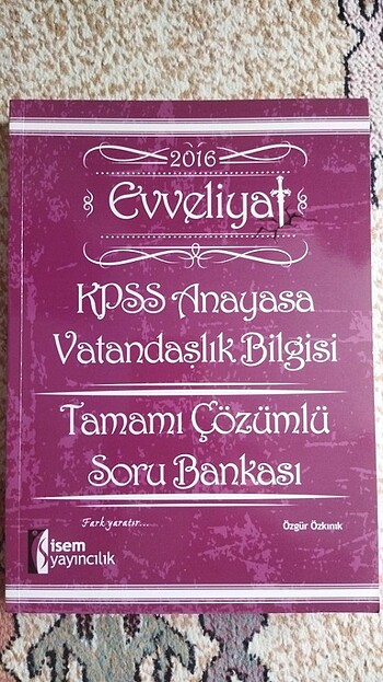 Kpss isem yayıncılık vatandaşlık soru bankası