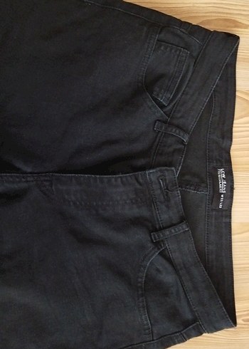 32 Beden siyah Renk Erkek Siyah Denim Regular Fit Pantolon