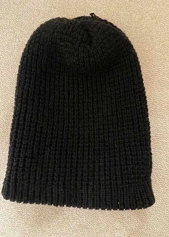 Kadın Siyah Örgü Bere - Görsel 2