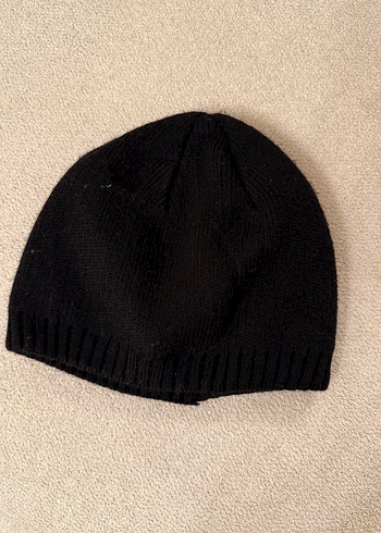 Kadın Siyah Örgü Yün Bere - Görsel 2