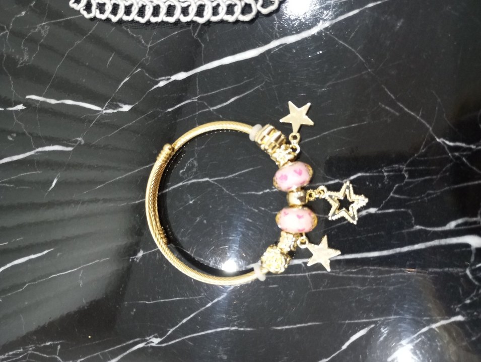 Altın Renkli Boncuklu Pandora çelik Bileklik - Görsel 2