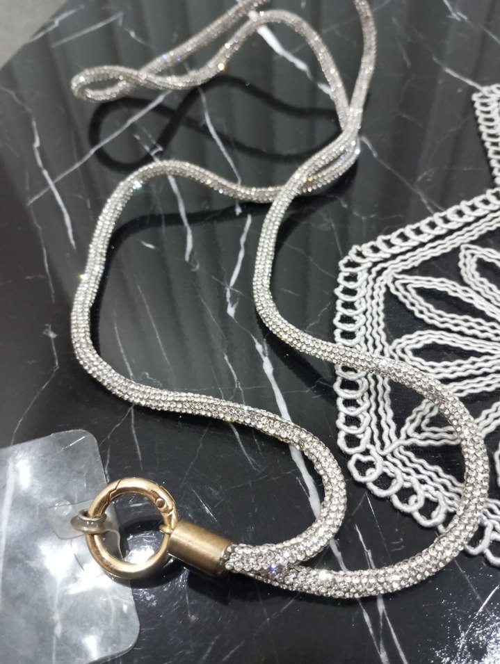 taşlı uzun çapraz asılabilir telefon askıları - Görsel 3