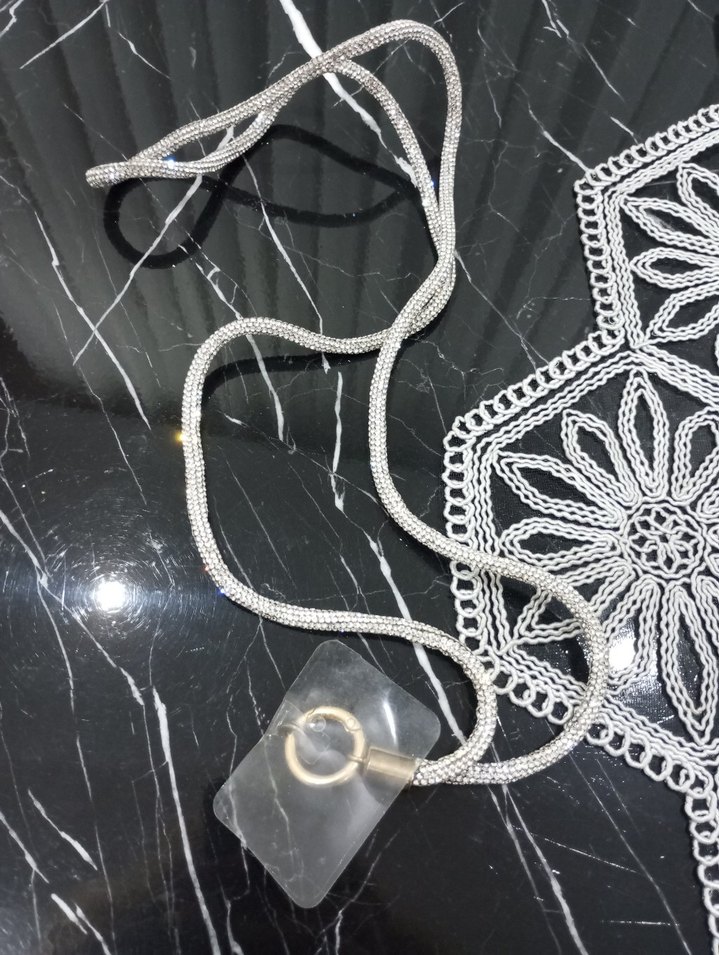 taşlı uzun çapraz asılabilir telefon askıları - Görsel 4