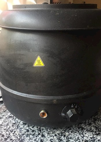siyah renkli çorba yapma makinesi 9litre
