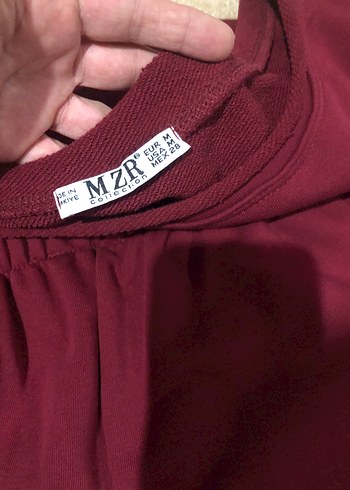 Bordo Kadın Oversize Eşofman Takımı - Görsel 3