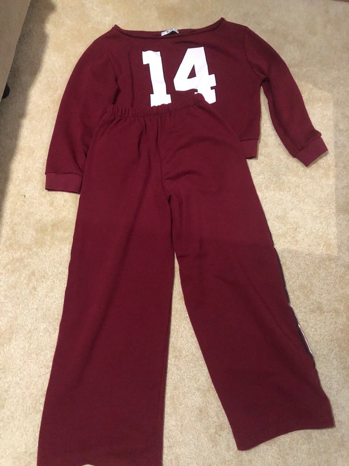 Bordo Kadın Oversize Eşofman Takımı - Görsel 2