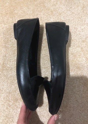 Siyah Kadın Düz Ayakkabı Blok Topuklu - Görsel 3