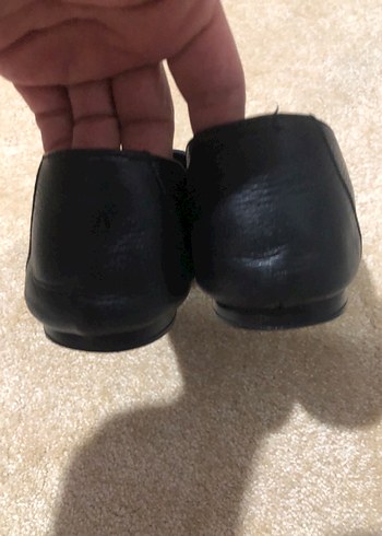 Siyah Kadın Düz Ayakkabı Blok Topuklu - Görsel 4