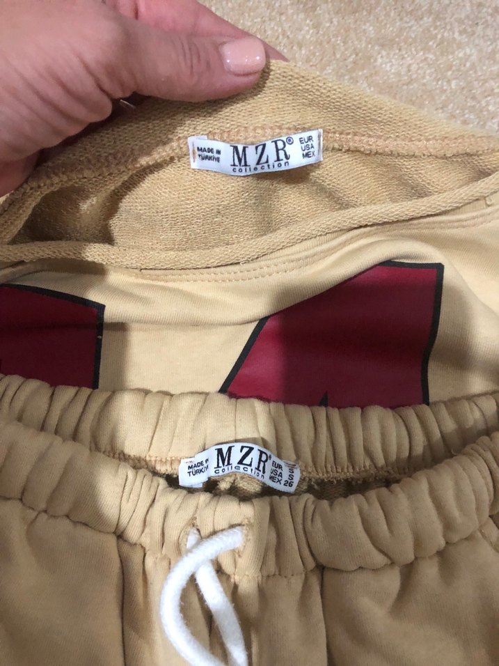 Bej Kadın Oversize Eşofman Takımı 14 Detaylı - Görsel 3