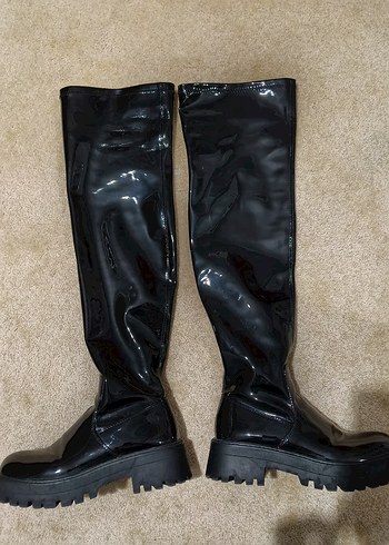 pull&bear rugan cizme - Görsel 3