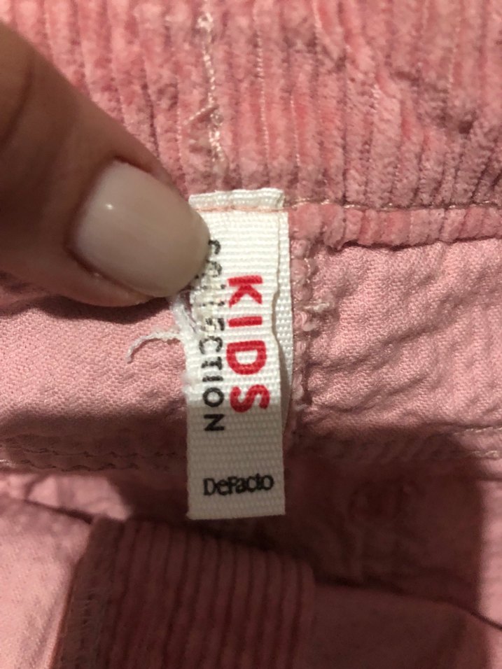 Pembe Mini Kadife Etek - Görsel 3