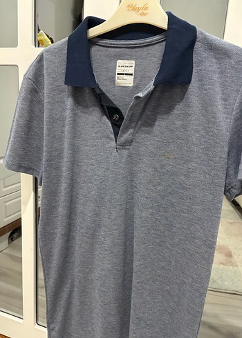 l Beden Düğmeli Gri Erkek Polo Tişört