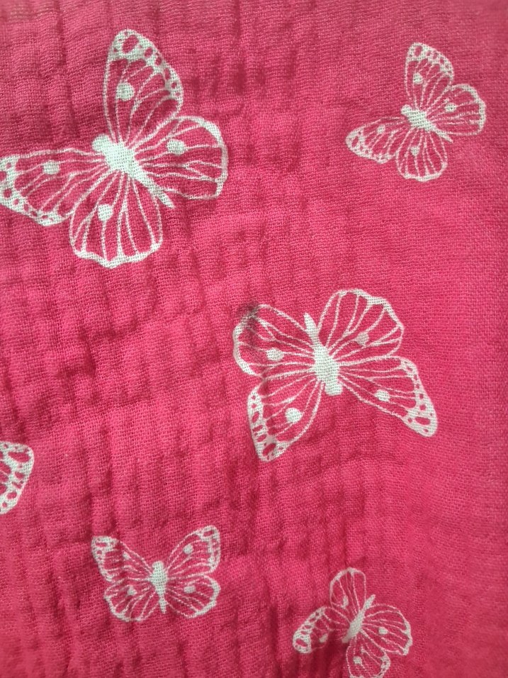 Pembe Kelebek Desenli Kız Elbisesi kız çocuk elbise - Görsel 5