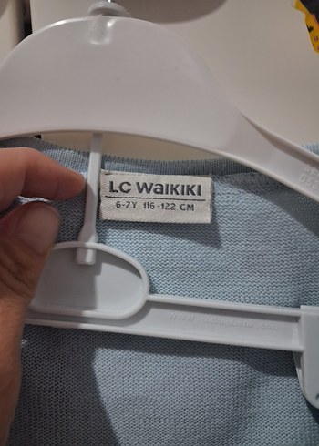 Mavi Kız Çocuk Düğmeli Uzun Kollu Hırka kazak hırka mont - Görsel 4