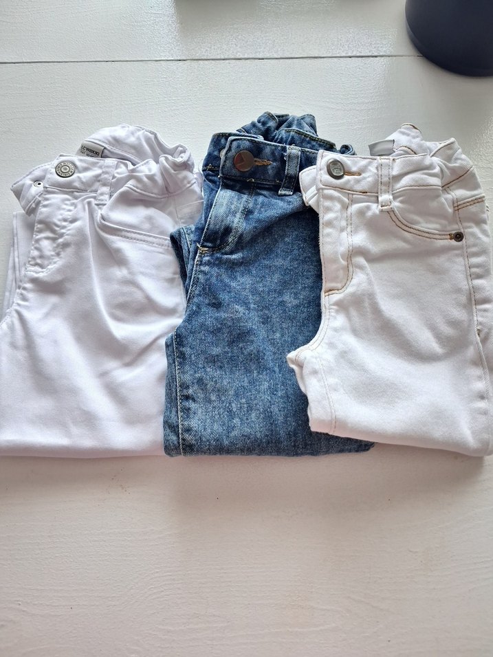 kız çocuk pantolon kot pantolon jean - Görsel 2