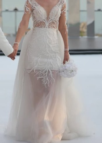 Modern Klasik VYaka A Kesim Gelinlik Balıkgelinlik Helengelinlik - Görsel 4