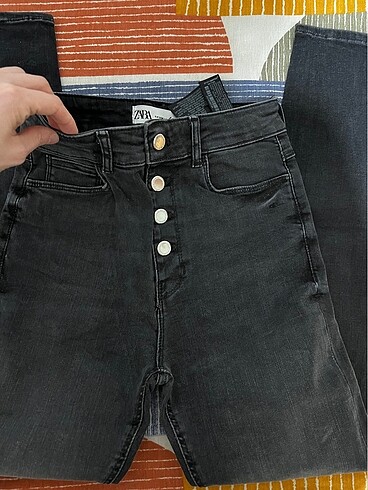 xs Beden gri Renk zara jeans