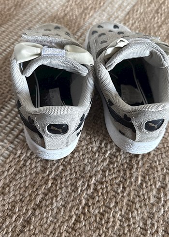 Puma Kız Çocuk Gri Süet Velcro Spor Ayakkabı