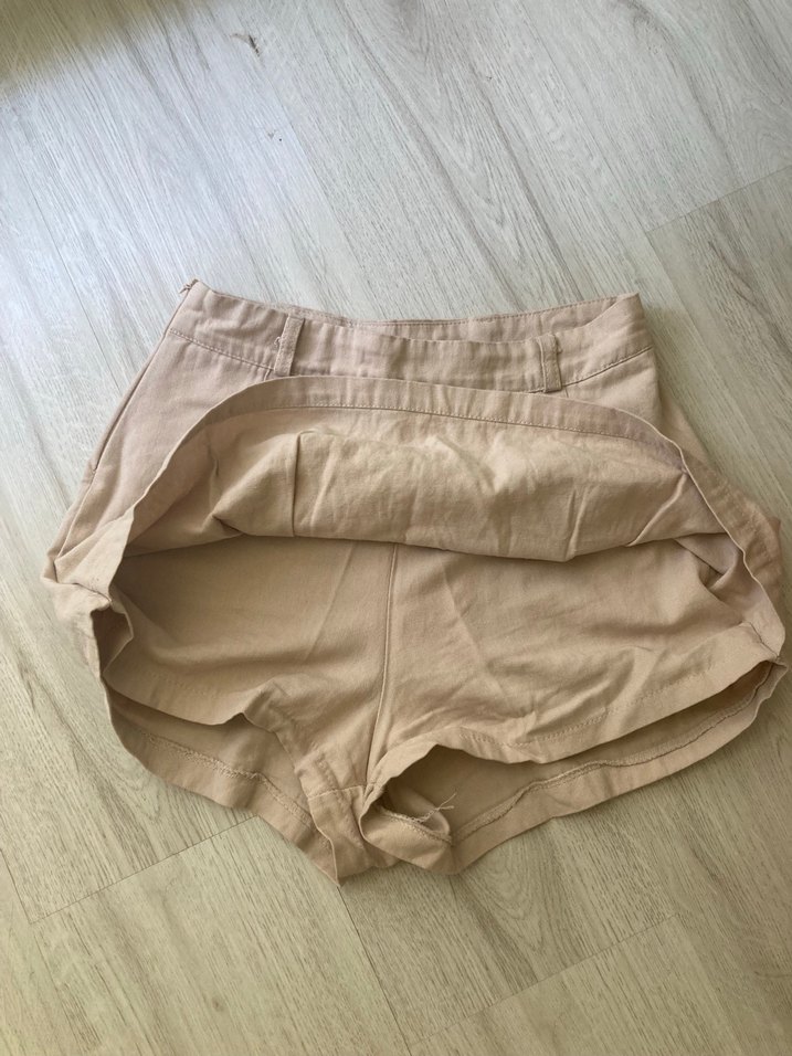 Bej Mini Şort etek - Görsel 2