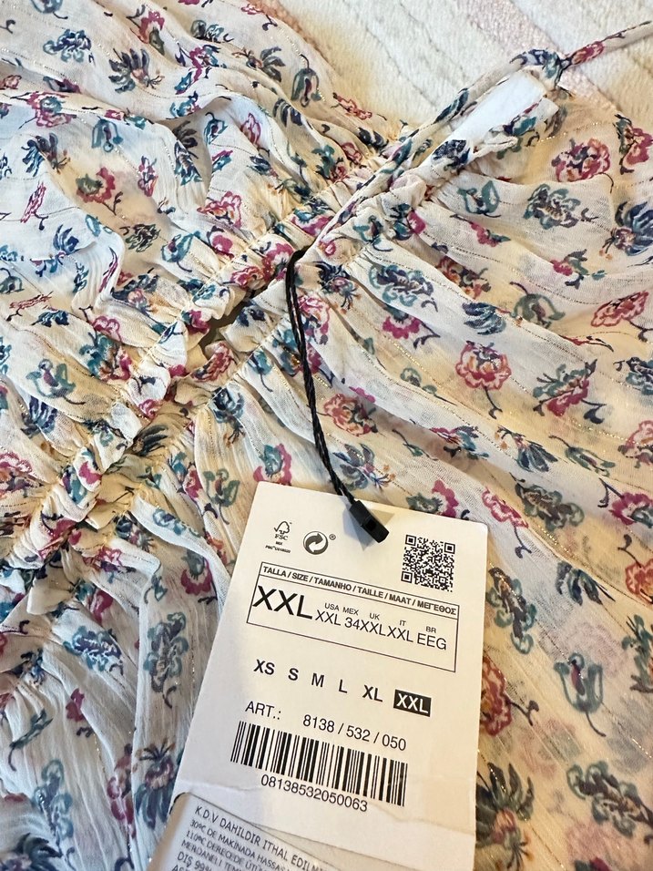 Drapeli Mini Yılan Desenli Straplez Elbise - Görsel 3