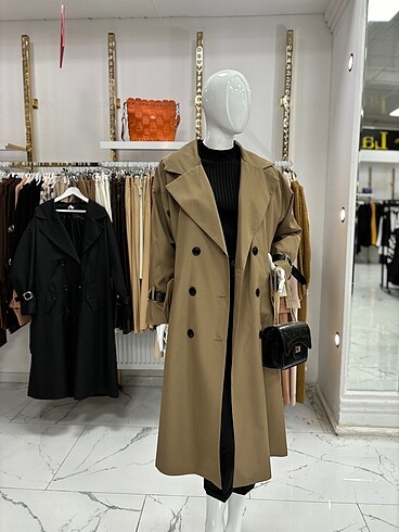 40 Beden camel Renk Trençkot