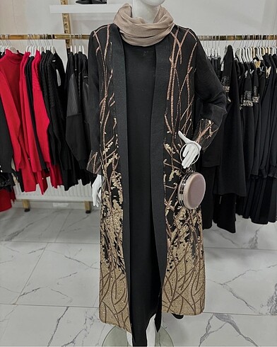42 Beden siyah Renk Abaya