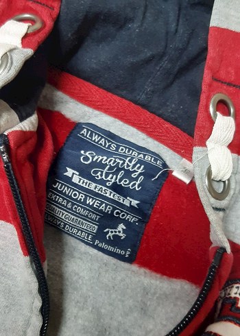 Çocuk Kapüşonlu Fermuarlı Sweatshirt - Görsel 3