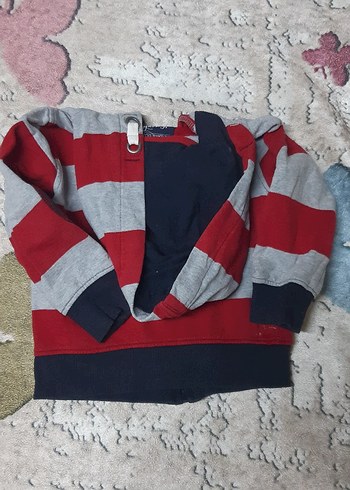 Çocuk Kapüşonlu Fermuarlı Sweatshirt - Görsel 2