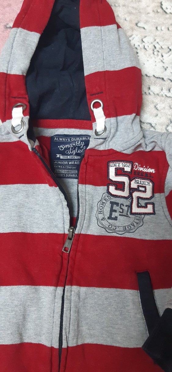 Çocuk Kapüşonlu Fermuarlı Sweatshirt - Görsel 4