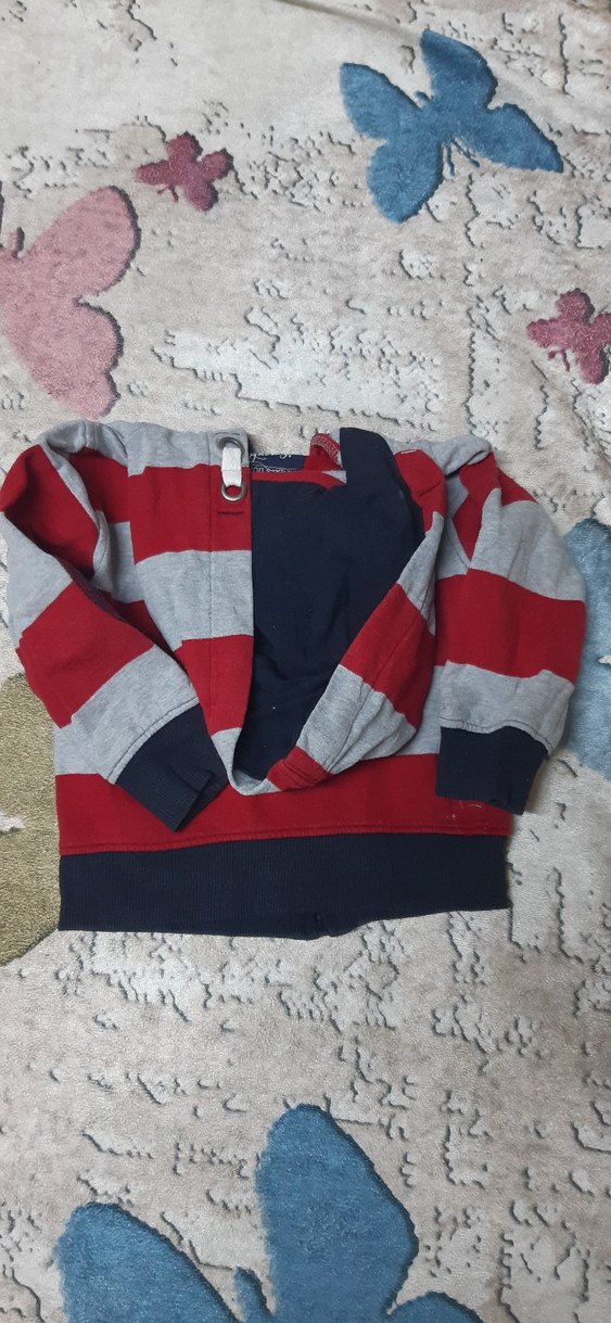 Çocuk Kapüşonlu Fermuarlı Sweatshirt - Görsel 2