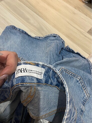 38 Beden mavi Renk zara kot şort