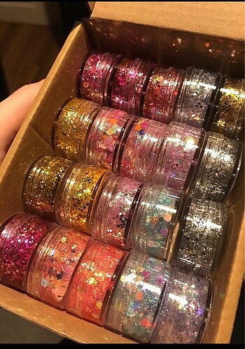 jel glitter 3 adet