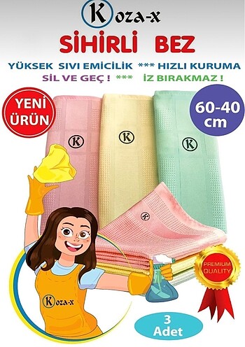 Koza-x mikrofiber sihirli bez