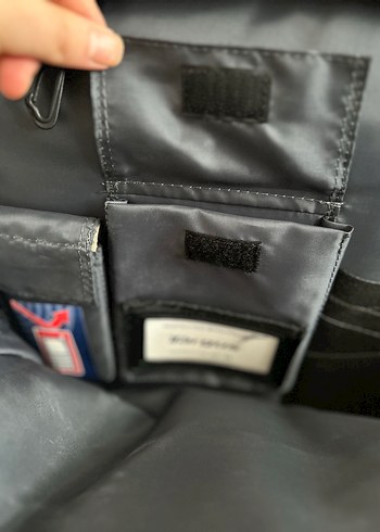 Gri Deri  Laptop Çantası - Görsel 2