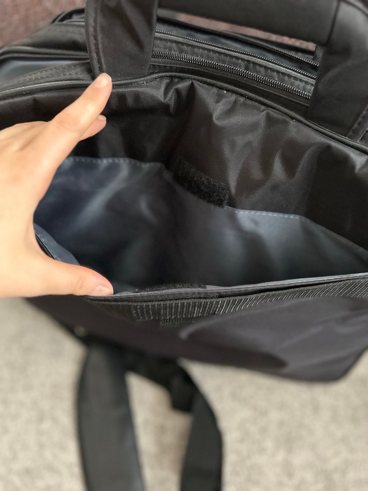 Gri Deri  Laptop Çantası - Görsel 5